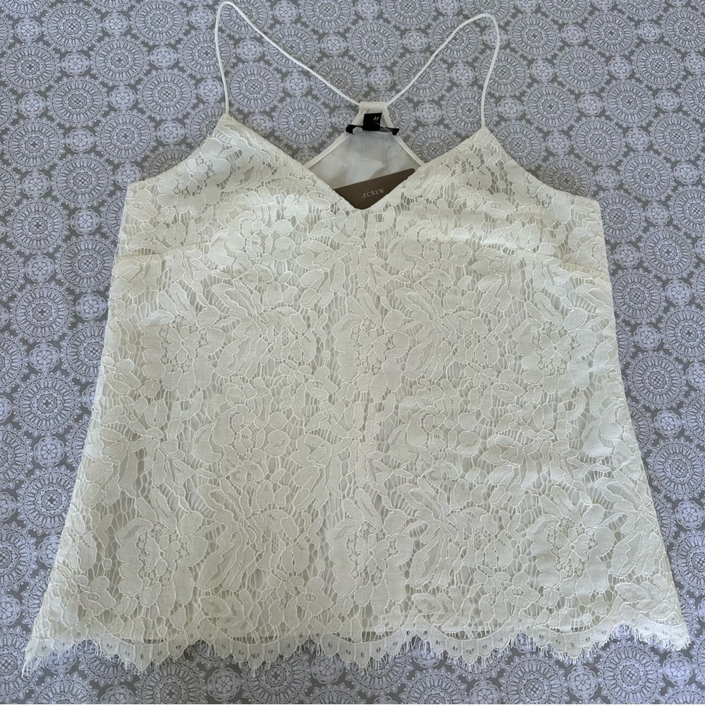 NWT J. Crew Lace Tank Top